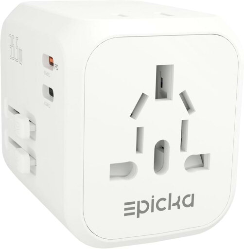 EPICKA 35W PD 急速充電 2*ACコンセント 海外 変換プラグ 全世界対応 C/BF/O/Aタイプ マルチ変換プラグ 2つUSB-Cと3つUSB-Aポート付き ヨーロッパ/韓国/オーストラリア/イギリス/アメリカ/中国などの国 EPICKA 35W PD 急速充電 2*ACコンセント 海外 変換プラグ 全世界対応 C/BF/O/Aタイプ マルチ変換プラグ 2つUSB-Cと3つUSB-Aポート付き ヨーロッパ/韓国/オーストラリア/イギリス/アメリカ/中国などの国