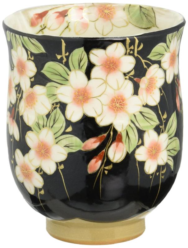 京焼 清水焼 陶あん窯 湯呑 京焼 清水焼 陶あん窯 湯呑 小 花結晶 (白) トウア169-02