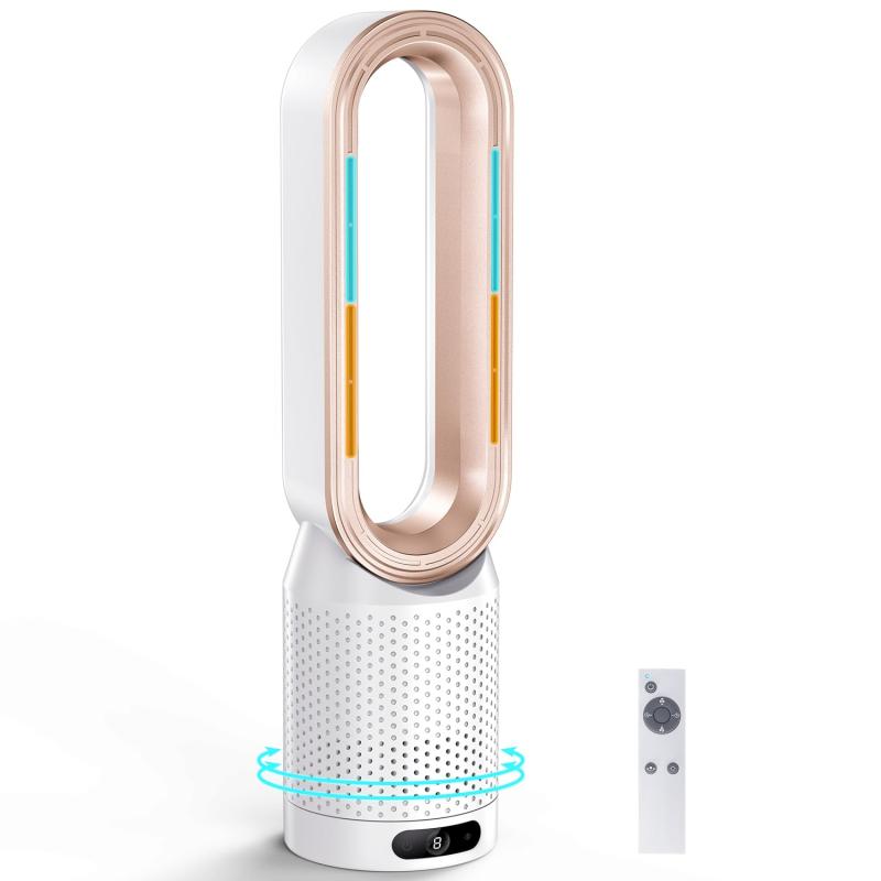 【新登場・冷暖兼用羽なし扇風機】SAMONIC タワーファン ヒーター 3段階暖風・10段階冷風切り替え 100°自動首振り 強風＆微風＆静音モード 大風量 オールシーズン適用 セラミックヒーター 電【冷暖兼用·スマート温度制御機能】弊社の羽なし扇風機は最新技術を採用しております。冬には3段階の温風モードと100°の3D首振り機能で、温かい風が部屋の隅々まで届けます。夏には10段階風量調節可能で、ベビールームレベルの微風から全室循環の強風まで、シーンに合わせて自由に調整できます。フルシーズン適用で、夏は涼しく、冬は暖かくお過ごしいただけます。【全方位安全保護システム】羽なし冷風機は多重保護設計を採用しております。(1) 温風モードで転倒してしまった場合、自動的に涼風モードに切り替わり、30秒後に電源オフ。(2) 過熱保護。(3) V-0グレードの難燃素材。(4) 正規品：電気用品安全法（PSE）認証取得済。(5) タワーファン冷風機は羽なし設計で、子供やペットがいる家庭でもご安心にお使い頂けます。【1.36円/Hの省エネ＆静音運転】高性能の省エネ扇風機で、1時間あたり約1.36円の低コストで、365日連続使用でも電気代を心配する必要はありませんエアコンとの併用でさらに約45%電量が低減できます。運転音はわずかの30-35dBで、読書、睡眠、仕事中でも邪魔にならず、安心してご利用いただけます。【生活をより便利に】100°自動首振りで広範囲をカバーします。最大9時間タイマー設定で省エネ＆節電を実現できます。また、簡潔でスタイリッシュなスリムデザインのタワーファンは、あらゆるインテリアに調和できます。リモコン付きで遠隔操作は可能で、室内のどこでも自由にコントロールできます。【日式精工・長期耐久性】弊社の省エネ＆節電タワーファンはPSE認証取得済です。製品のご使用中に何か問題がございましたら、いつでもお気軽に弊社までにお問い合わせください。迅速に対応いたします。信頼できるサービス体制を通じて、お客様の満足度を追求します。