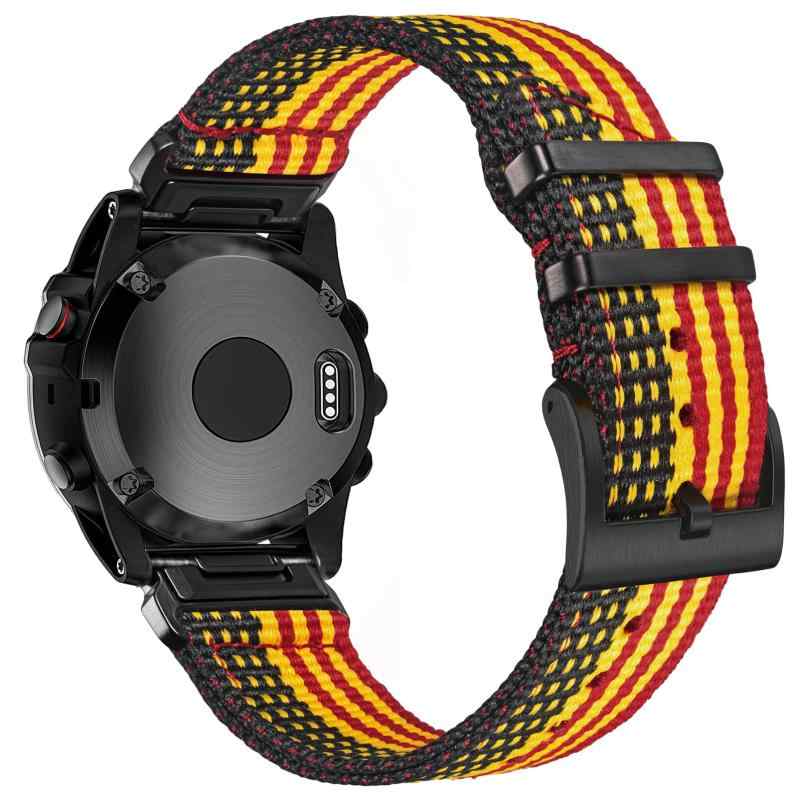 Torbollo ガーミンベルト ナイロンガーミンバンド Fēnix/Instinct/Approach/MARQ/Quatix/D2/Forerunner/Enduroシリーズ用 アップグレードされたコネクタ ガーミンのクイックフィットver 20mm