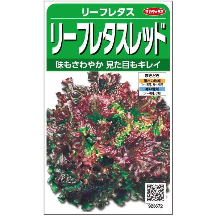 サカタのタネ 実咲野菜 レタス リーフレタスレッド creativeglobal01-10098382 クリエイティブグローバル パッケージ画像