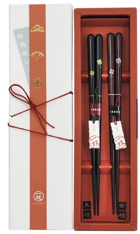 樂天商城 - 一双 【結婚祝い ギフトパッケージ入り】めでた箸