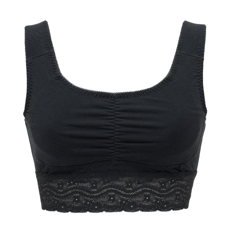 [ルシアン] ナイトブラ【ナイトサポート 肌あたりやさしい綿混 裏パイルタイプ】 昼兼用 ノンワイヤーブラ レディース 24WFB629レディース