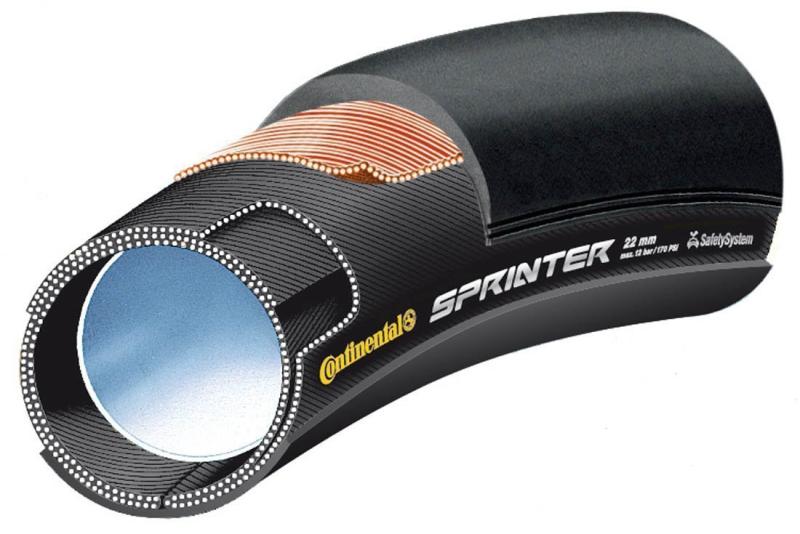 Continental(コンチネンタル) Sprinter 28 x25mm black-black 並行輸入品