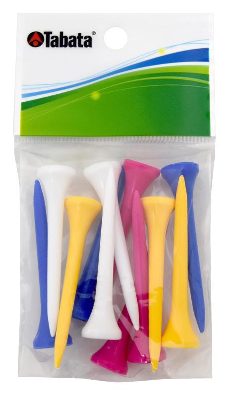 Tabata(タバタ) プラスチックティー レギュラーティー 12本入 【長さ55mm】 GV0477