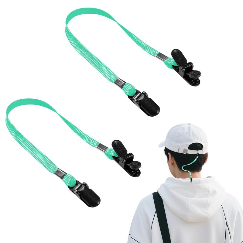 [Amy Coulee] 帽子 クリップ 飛ばない 2個セット ハットクリップ 帽子ストラップ ク キャップクリップ 脱着式 レジャー アウトドア