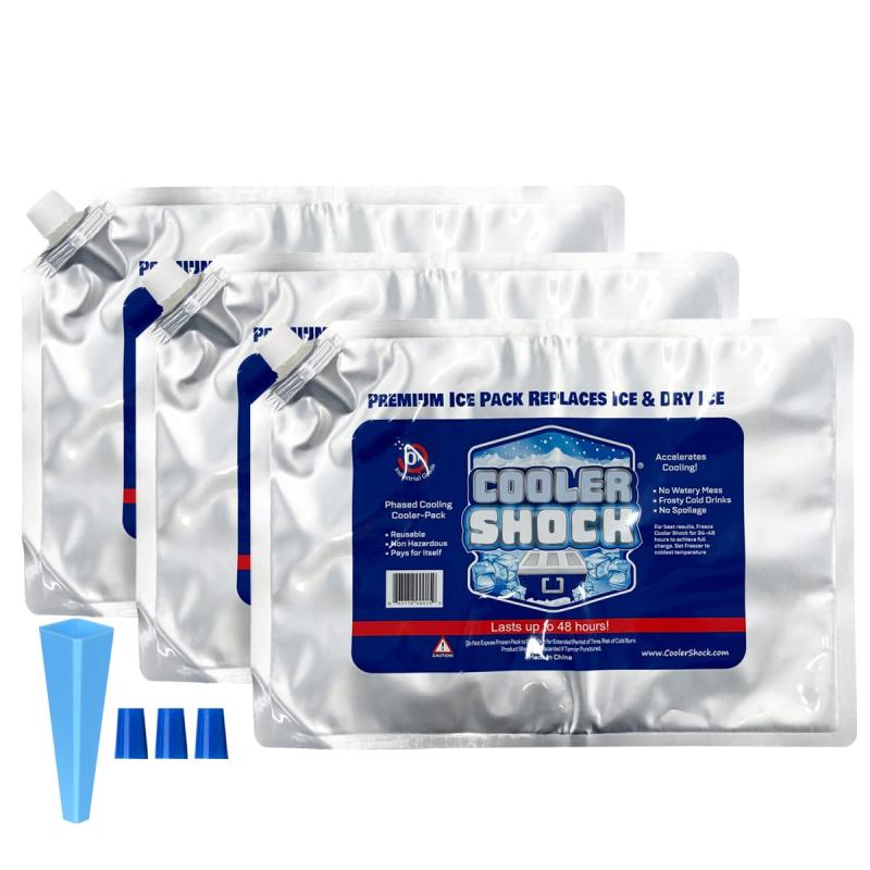 クーラーショック COOLER SHOCK 保冷剤 長時間保冷 強力 氷より冷たい-7.8℃ 繰り返し使用可能 キャンプ バーベキュー 釣り アウトドア お買い物 クーラーボックス 防災グッズ