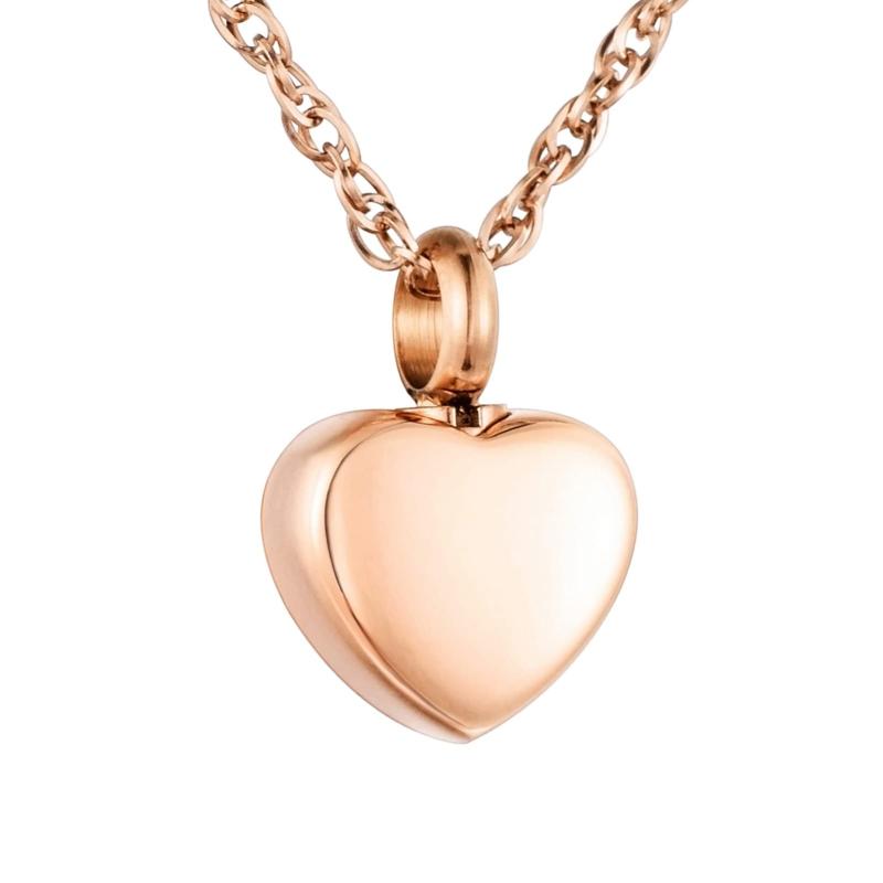 [Dletay] メモリアルペンダント ハートペンダント 直方体ペンダント 遺骨ペンダント 手元供養ペンダント 遺骨入れネックレス ステンレス製 取り外し可能 3色 金属ツール付き 記念ジュエリー