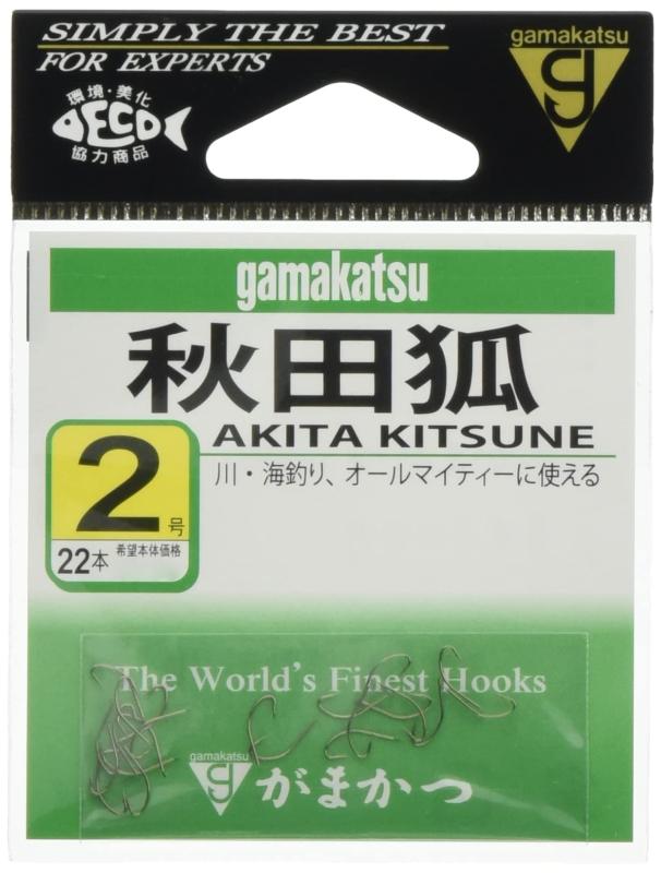 Rakuten - がまかつ(Gamakatsu) 秋田キツネ 茶 フック 釣り針 各種