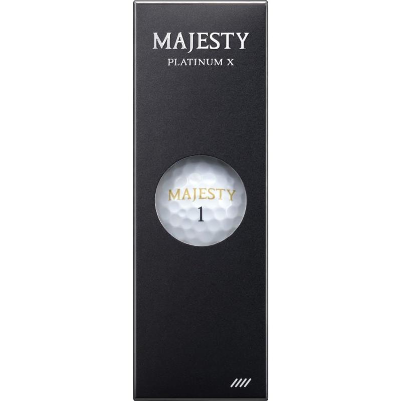 マジェスティ 4ピース ゴルフ ボール プラチナム エックス PLATINUM X BL3324 パールホワイト 1ダース(12球入)