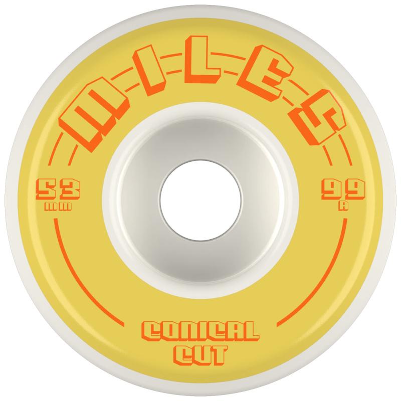 マイルズ 【MILES】スケートボード ウィール 99a 53mm コニカル ハード