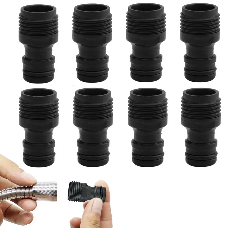 1/2インチ オスホースコネクター 8個セット 蛇口コネクター ホース蛇口アダプター キッチン・ガーデン散水用クイックコネクター