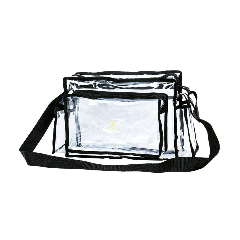 [Susire] クリアショルダーバッグ 透明 痛バッグ ぬいぐるみ 推し活 ビニールバッグ 大容量 プールバッグ 大人 ビーチバッグ a4