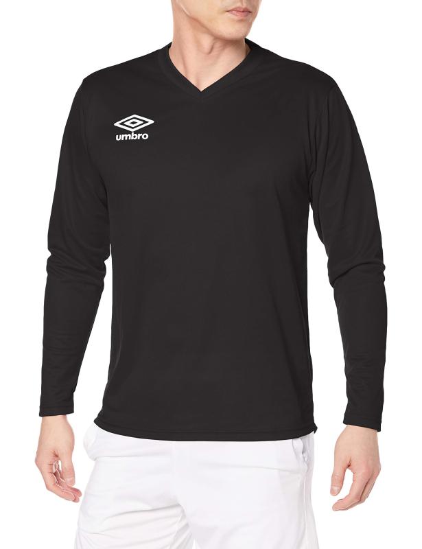 [アンブロ] ロンT 長袖シャツ サッカー フットサル ワンポイント 長袖 吸汗速乾 ストレッチ メンズ 男女兼用 練習 部活