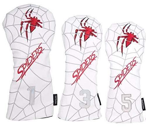 ゴルフヘッドカバー ウッド用 ドライバー440cc 460cc用 ユーティリティ UT用 パターカバー マレット用 ピンタイプ用 アイアンカバー 防水仕様 Spiders スパイダー 単品高級PUレザー 商品内容：カバー1点 材料は高品質のPUレザーで、しっかりクラブヘッドを保護でき 新しいデザイン、防水タイプドライバー用 460cc 440cc対応1番、 ウッド用 3番、5番、 ユーティリティ用x番 、ピンタイプ用 スコッティーキャメロン オデッセイ適合パターカバー ピンタイプ用 着脱もカンタン ふわふわのクッションで衝撃からクラブを保護。 内側は柔らかいボア素材になっていますので、大切なパターを傷や汚れから守ります。ピンタイプ用 スコッティーキャメロン オデッセイ適合パターカバー ピンタイプ用 着脱もカンタン ふわふわのクッションで衝撃からクラブを保護。 内側は柔らかいボア素材になっていますので、大切なパターを傷や汚れから守ります。アイアンカバー ゴルフヘッドカバー 9点セット 番手付 spiders スパイダー 9枚セットゴルフアイアンカバー 表示番手:4〜9、Pw、Aw、Sw　9個セット3点セット： ウッド用2点＋ドライバー用1点、4点セット： ウッド用2点＋ドライバー用1点+UT用1点、5点セット： ウッド用2点＋ドライバー用1点+UT用2点