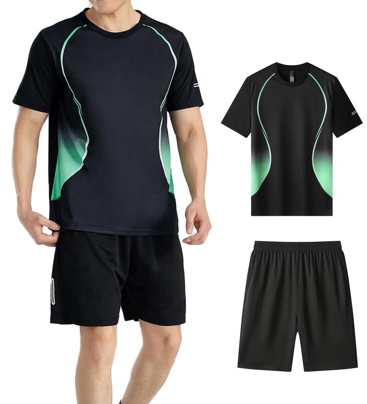 [BVOME] スポーツウェア メンズ 上下セット 半袖 ハーフパンツ メンズ スポーツ 長袖 タイツ ランニングウェア メンズ セットアップ 2点セット/3点セット テニスウェア メンズ 部屋着 吸汗速乾