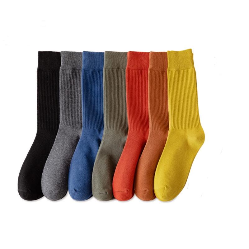 [DAMILY] 靴下 メンズ カジュアル スポーツソックス 春夏秋 おしゃれ くつした メンズ カラフルソックス 7足セット 綿 男性靴下セット ビジネス 紳士 吸汗速乾 クルーソックス ゴルフ くつ下