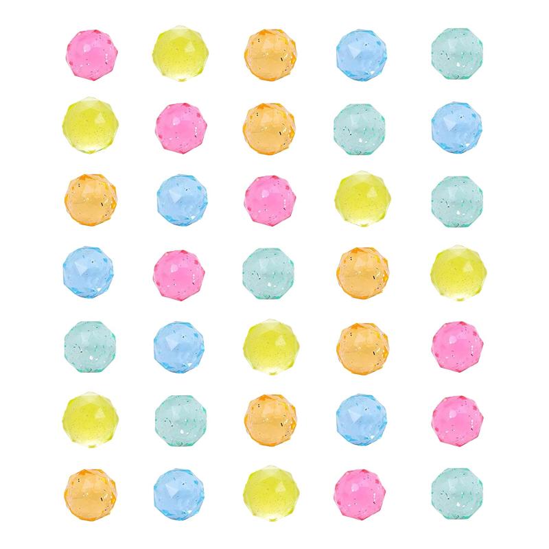 HUAZONTOM スーパーボール 50個セット スーパーボールすくい 25mm 金魚すくい おうち縁日 祭り 景品 自宅用 風呂 おもちゃ カラフル ヨーヨー釣り ボール 水遊び