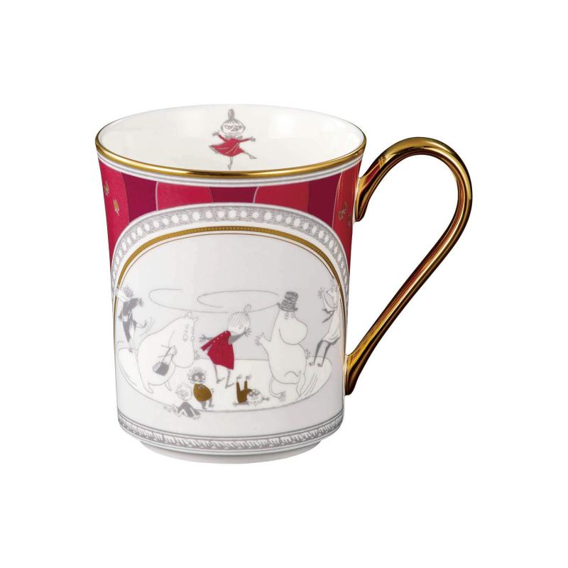 Noritake ノリタケ マグカップ 395cc ムーミン ムーミン谷の夏まつり 1個 赤 ボーンチャイナ TG93656/N-092L