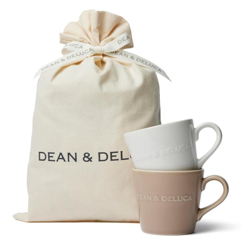 Rakuten - DEAN & DELUCA(ディーンアンドデルーカ) モーニングマグ2個セット(ホワイト・ベージュ)