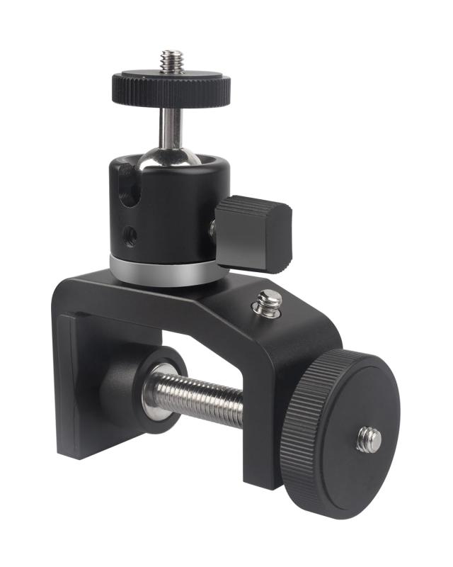 JEBUTU カメラクランプ 1/4 ネジ 四つ付 強化アルミ製 ボールヘッド カメラ 雲台 カメラマウント ストロボクランプ 強化アルミ製 一眼レフカメラ/フラッシュ/三脚/ブラケット用