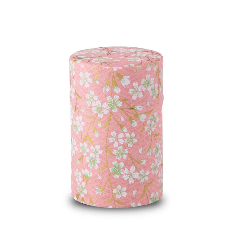 のレン 茶筒 茶缶 キャニスター (和紙の茶筒) / 日本製 友禅和紙 スチール缶 中蓋つき 密閉 容器 保存..