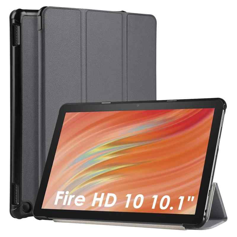 Fire HD 10 2023 用ケース 10インチ タブレットケース Fire HD 10 第13世代用 保護カバー スタンド機能付き オートスリープ機能 全面保護ケース 軽量 薄型 耐衝撃 擦り傷防止の商品画像