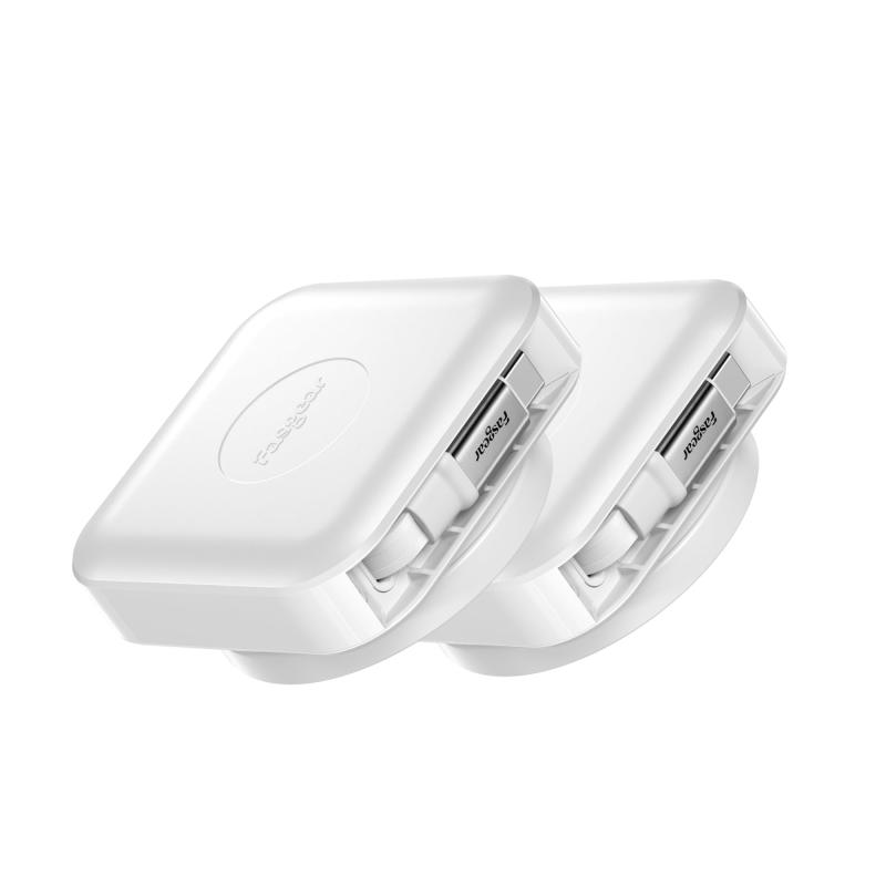 Fasgear巻き取り式Type Cケーブル、60W PD/PPS急速充電巻き取り式USB C - USB C 2.0充電器コード