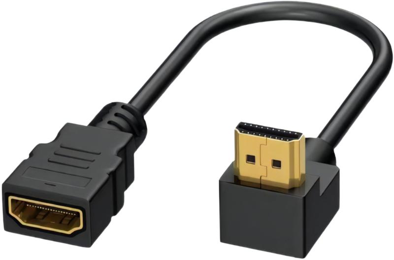 HDMI 延長 ケーブル L型90度下向き 4K/3D対応, 30cm, オス/メス, 金メッキ端子, 18Gbps高速伝送, ARC/HEC対応高解像度対応: 4K/3D映像に対応し、鮮明な画質でコンテンツを楽しめる高性能HDMI延長ケーブルですL型90度設計: スペースを有効活用できる下向き90度コネクタで、配線がすっきりと収まります高速伝送: 18Gbpsの高速データ転送に対応し、安定した映像・音声信号の伝送を実現します信頼性: 金メッキコネクタ採用により、信号劣化を防ぎ、長期使用での耐久性を確保します仕様詳細: ケーブル長30cm、オス・メスコネクタ、ARC対応で、様々な機器との互換性を確保