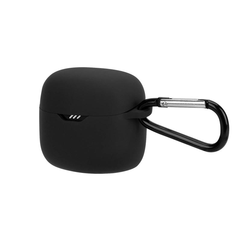 Geekria シリコン カバー 互換性 ジェイビーエル JBL Tune Flex 対応 True Wireless Earbuds ワイヤレスイヤホンケースカバー 外装カバー キーホルダーフック付き