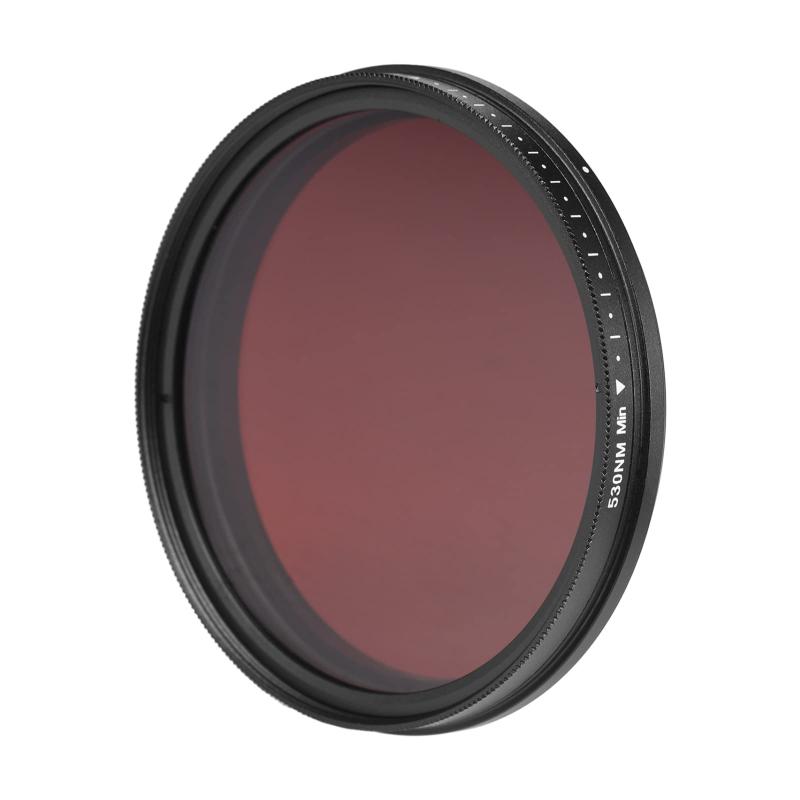 Xtahdge 67mm調整可能赤外線フィルターIRパスX線レンズフィルター530nmから750nmまで可変 For Canon For nikon For Sony DSLRカメラと互換性があります