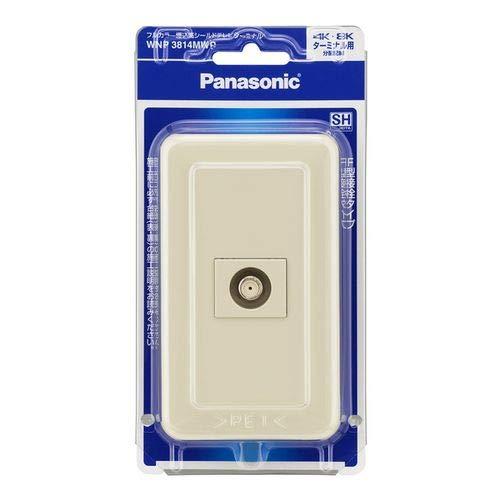 乐天商城 - パナソニック(Panasonic) フルカラー 埋込高シールドテレビターミナル 電流通過形 10～3224MHz モダンプレート付 ミルキーホワイト/P WNP3814MWP