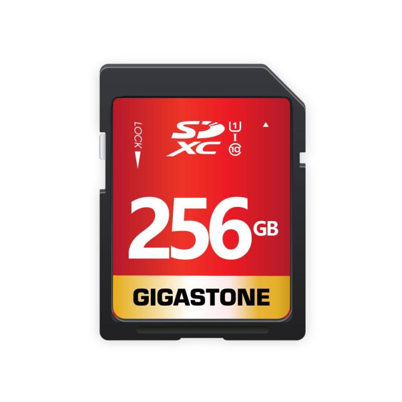 【5年】GIGASTONE 256GB SDカード SDXC UHS-I U1 C10 80MB/s メモリーカード フルHD ビデオ デジタルカメラ 高速記録 ミニケース1個付き