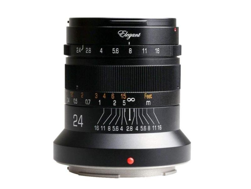 KIPON キポン ELEGANT24RFBK ELEGANT 24mm/f2.4 for EOS R(Black)対応機種：EOS R専用交換レンズ。KIPONとドイツのIB/Eオプティクスの共同開発によって生まれた、EOS Rマウント専用交換レンズです。KIPONの上海伝視とドイツの光学レンズ設計会社の共同開発により誕生したマニュアルレンズです。「ELEGANT(エレガント)」という名前の通り、拘り抜いたそのデザインは、クラシックとモダンを融合させた上品なデザインとなっています。スムーズなフォーカスを実現する品質、IBERIT(イベリット)」の光学システムを継承しており、プロの写真家の方にもご満足いただけるレンズ。