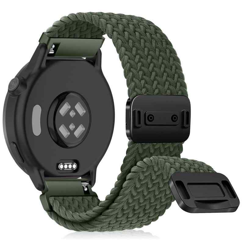 Rakuten - [CeiLarv] バンド Garmin 用 ナイロン素材 交換バンド 編み込み マグネットクラスプ 時計ベルト 耐久性 通気性 弾力性 伸縮性 柔軟性 ガーミン 用