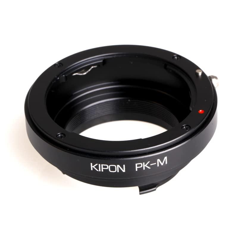 KIPON キポン P/K-L/M ペンタックスKマウントレンズ-ライカMマウントアダプターボディP/K-M対応レンズマウント:ペンタックスKマウント対応カメラ本体マウント:ライカMマウントオートフォーカスには対応しておりません。後玉の大きなレンズは装着できない可能性があります。素材には上質なアルミ、真鍮を使用しており、軽くて丈夫な作りになっています。全てのレンズとの取り付けをするものではございません。レンズとの相性もございます。 生産ロットによりマウントアダプターのデザインが写真と異なる場合があります。