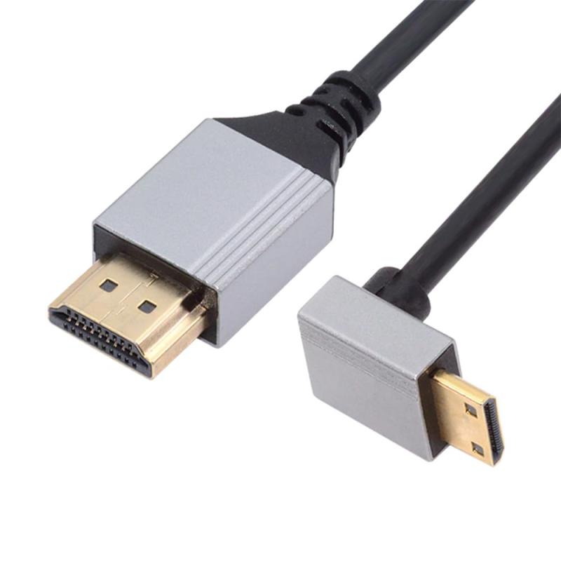 NFHK 90度ダウンアングルミニHDMI 2.1 超薄型HDTVケーブル 8K 4K ハイパースーパー...