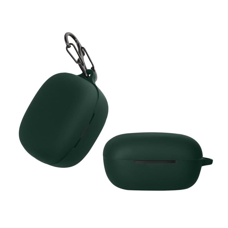 kwmobile イヤホンケース EarFun Air Pro 3対応 ケース - ワイヤレスイヤホン シリコン 落下防止 黒色