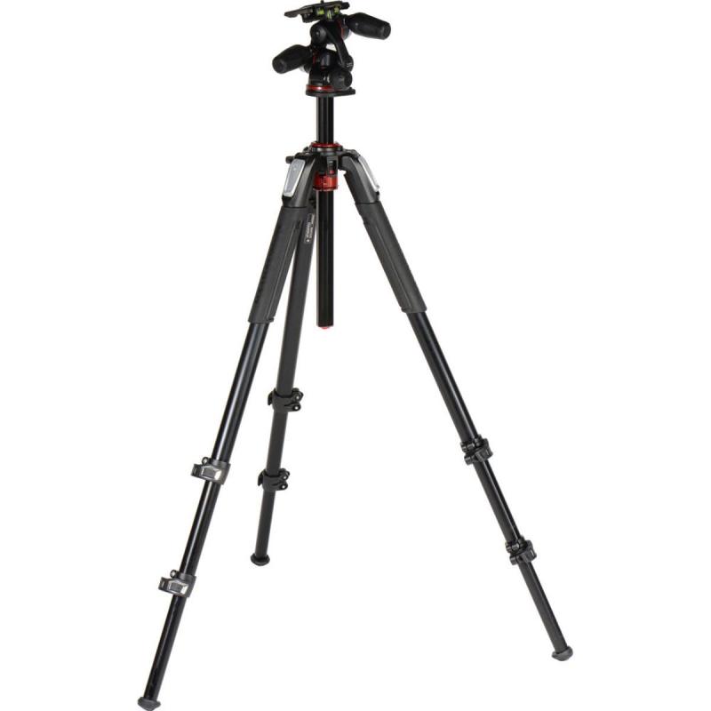 乐天商城 - マンフロット(Manfrotto) プロ三脚 055シリーズ アルミ 3段 + RC2付3Way雲台キット MK055XPRO3-3W