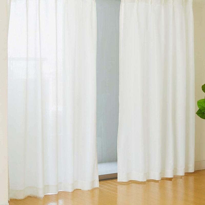帝人ecolier(R)使用 遮熱・遮像・UVカットカーテン 2枚組(レースカーテン、UVカットカーテン) creativeglobal01-10217839 クリエイティブグローバル サンプル画像2