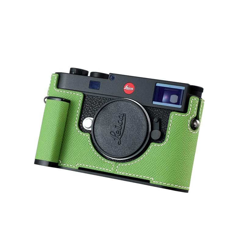 SIUTATDSH カメラハーフケース Leica M11/M11-P用 ビンテージメタル 本革 カメラ保護ケース スタイリッシュ ポータブル 耐衝撃