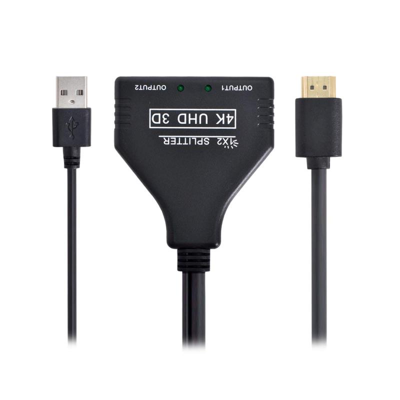 xiwai Toslink HDMI 1.3 - デュアル メス スプリッター スイッチ延長アダプター ケーブル (電源付き) HDTV ラップトップ 1080P 用