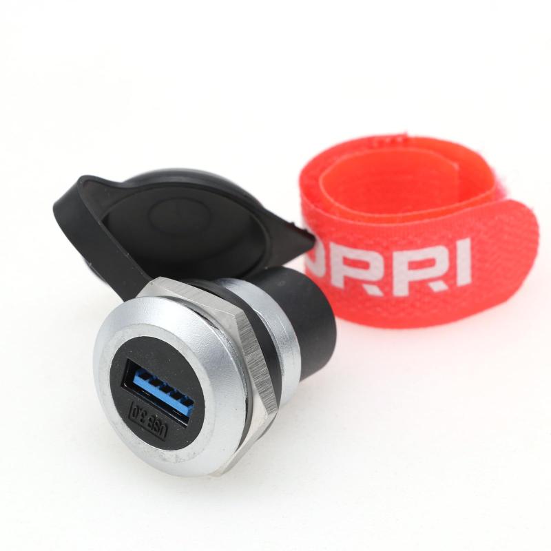 乐天商城 - DRRI USB CメスからタイプCメスDタイプパネルマウントアダプターカプラーパススルーコネクター 防水ダストキャップ付き