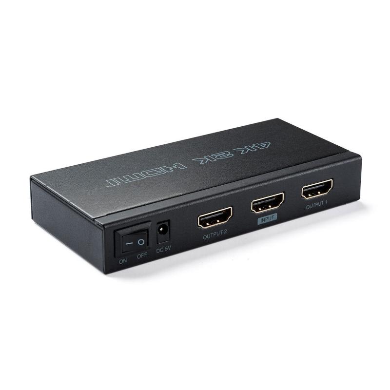 サンワダイレクト HDMI分配器 1入力2出力 同時出力 4K / 60Hz 対応 HDCP2.2対応 400-VGA013サンワダイレクト HDMI分配器 1入力2出力 同時出力 4K / 60Hz 対応 HDCP2.2対応 400-VGA013