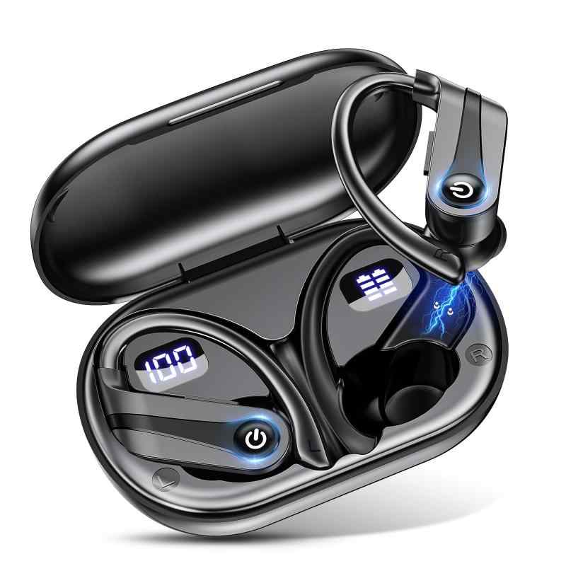 【2023初登場 耳掛け式イヤホン Bluetooth5.3】Bluetooth イヤホン ワイヤレスイヤホン bluetooth 最大48時間再生 AAC/SBC対応 Hi-Fiブルートゥースイヤホン いやほん ヘッドホン 落ちにくい 外れない 快