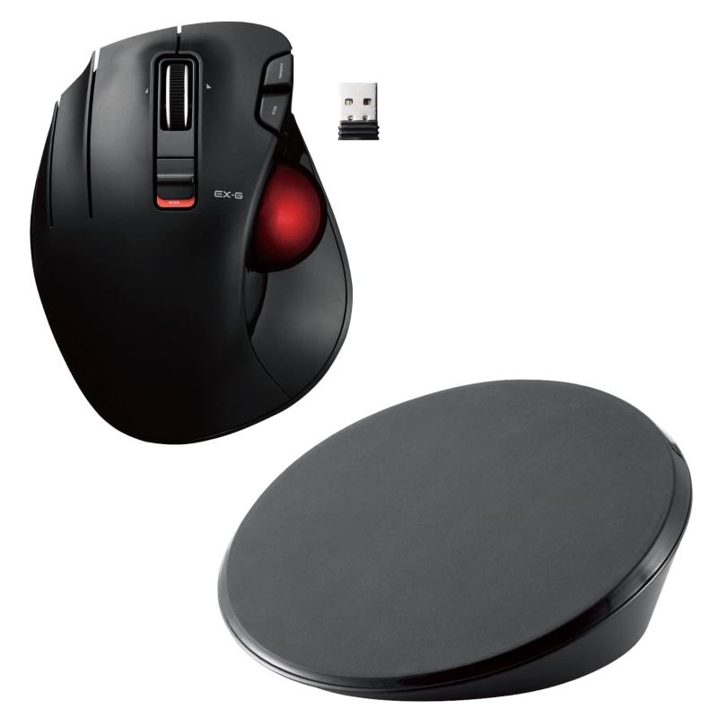 Optical Mouse - エレコム マウス ワイヤレス (レシーバー付属) トラックボール 左手用 6ボタン M-XT4DRBKシリーズ