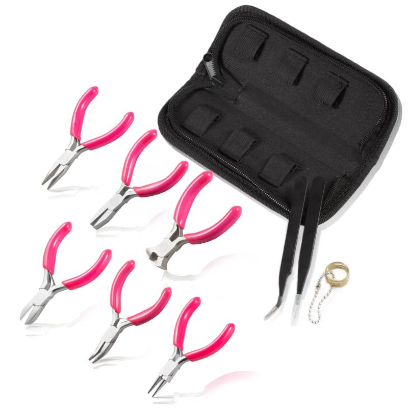 Rakuten - LEONTOOL ミニジュエリープライヤーラジオペンチベントノーズプライヤーワイヤーカッターエンドカッティングプライヤーフラットノーズプライヤージュエリー作り用