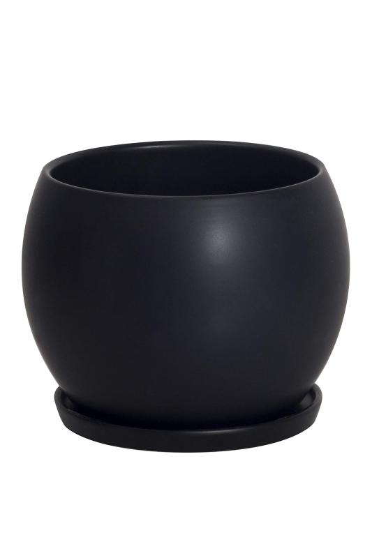 Ekirlin 植木鉢 陶器鉢 丸 おしゃれ 6号 受け皿付き 鉢 プランター 鉢植え 観葉植物 穴付き インテリア 部屋 飾り 15cm