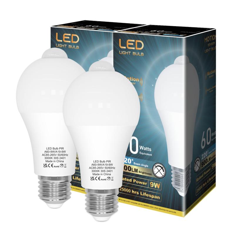 Rakuten - ORALUCE 人感センサー LED電球 2個入