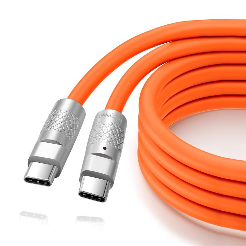 Thzzhnno シリコンUSB C 3.2 Gen 2充電 ケーブル100W